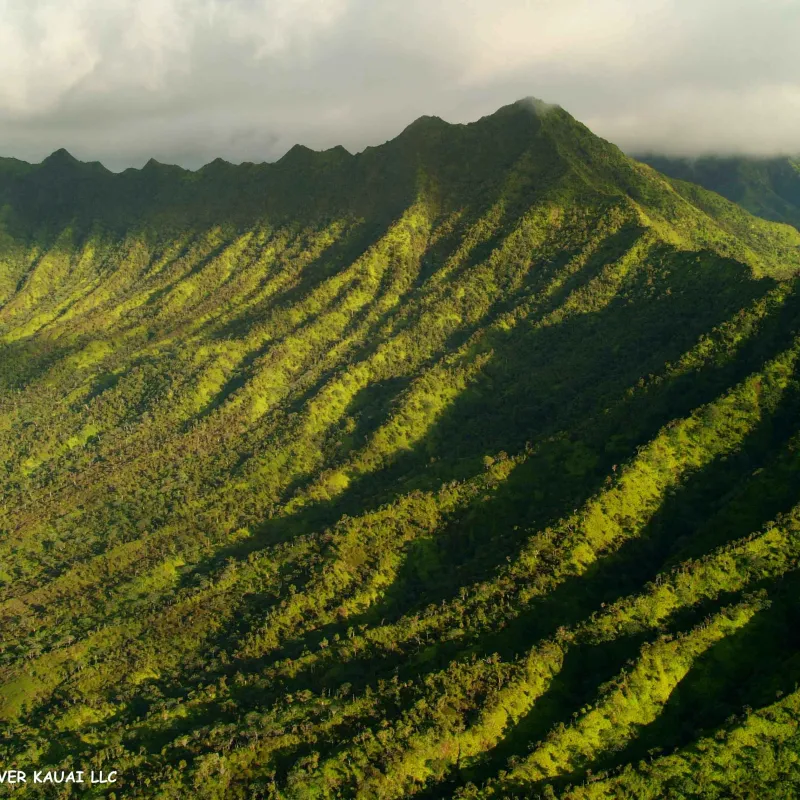 Kauai mountains, looking from Powerline trail towards Anahola