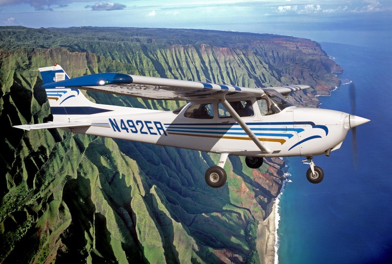 Wings-Over-Kauai-cessna1 Wings Over Kauai's Cessna tour plane flying over Hawaii